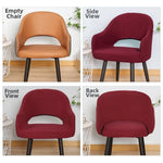 housses chaise moderne marron noir gris bleu rouge tissu carreaux extérieur accueil polyester