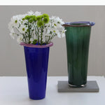 vases verre modernes colorés transparents opaques bols saladiers plats ondulés fleurs fruits table décoration