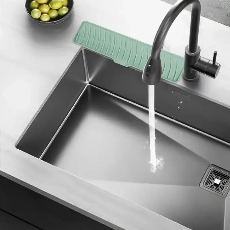 tapis lavage évier silicone gris vert beige moderne respectueux environnement 42x10cm