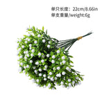 bouquet artificiel fleurs feuilles modernes minimaliste extérieur intérieur décoration anniversaire 22cm