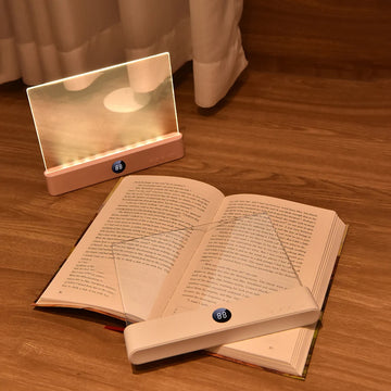 lampe lecture led veilleuse températures couleur gradation continue rechargeable usb minuterie moderne blanc opacité