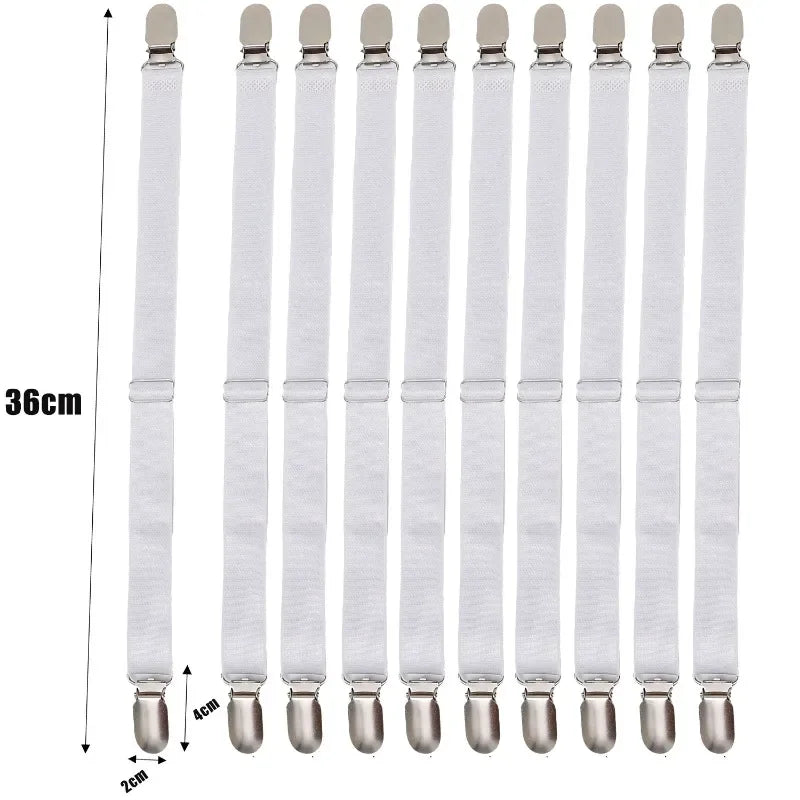 attaches lit clips métalliques couleur noir blanc beige pack 10pcs fixations housse matelas