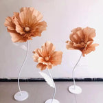 fleurs artificielles coquelicot mariage decoration intérieure moderne rose bleu rougeclair elégant tringle fixée