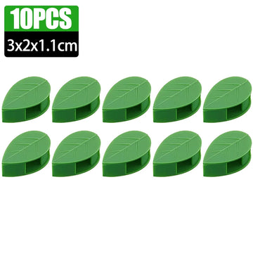 clips plantes autoadhésifs forme feuilles vert moderne pack 100 clips