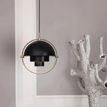 suspension lumineuse or noir blanc géométrique contemporain câble suspendu minimaliste métal flux lumineux