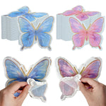 serviettes jetables papier forme papillon rose bleu fête anniversaire mariage décoration naissance cocktail