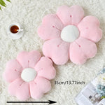 coussin fleur peluche rose clair blanc bleu orange gris moderne doux mousse pu polyester