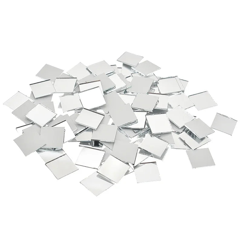 miroirs argentés opaques adhésifs modernes décoration murale bricolage salon maison abstraits lisses multiples pièces