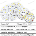 plaque led circulaire blanc 5w 560lm 32mm 40mm 48mm opacité grille led