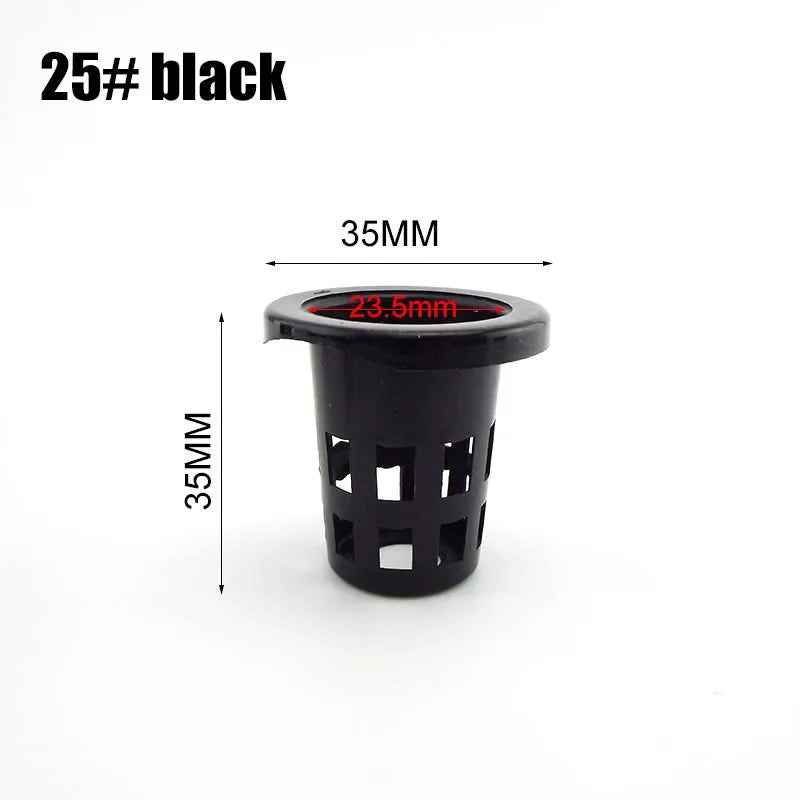pot plante hydroponique maille plastique blanc noir culture sans sol pépinière