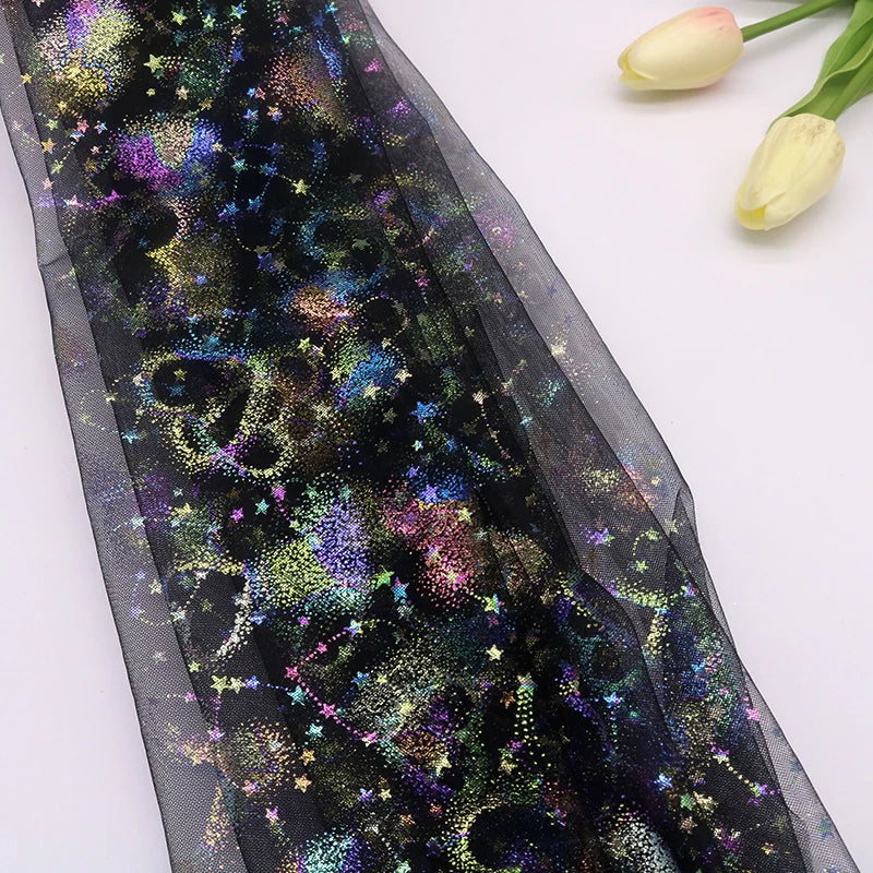 tulle rouge étoiles paillettes tulle violet coeurs nylon transparent décoratif 150cm événement mariage anniversaire