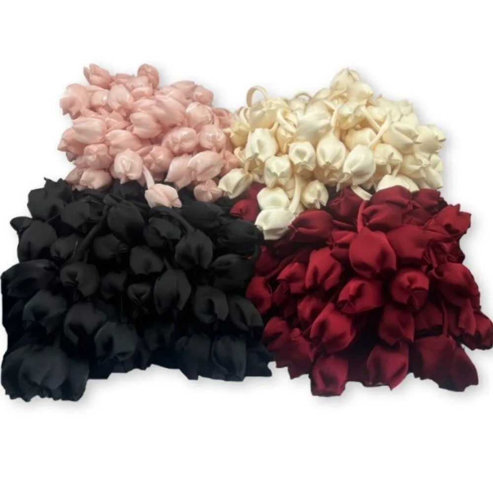 rideaux accessoires tulipes relief vert pastel noir blanc rouge marron jaune deco