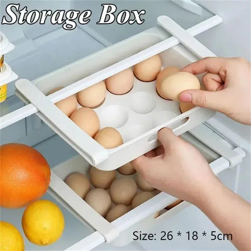 rangements œufs niveaux transparent moderne minimaliste bouteille lait pot verte cuisine boîte réversible porte