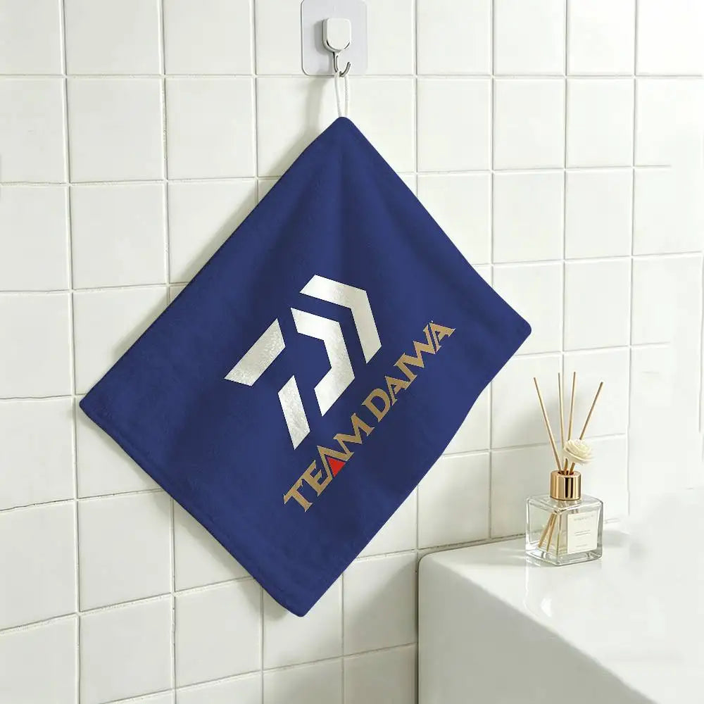 gant toilette noir bleu blanc logo daiwa motif floral durable maison restaurant