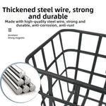 panier vélo noir maille métallique moderne clips fixation grande capacité réglable arrière