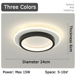 plafonnier led moderne noir blanc rond flux lumineux 249 2000 90 260 surface minimaliste