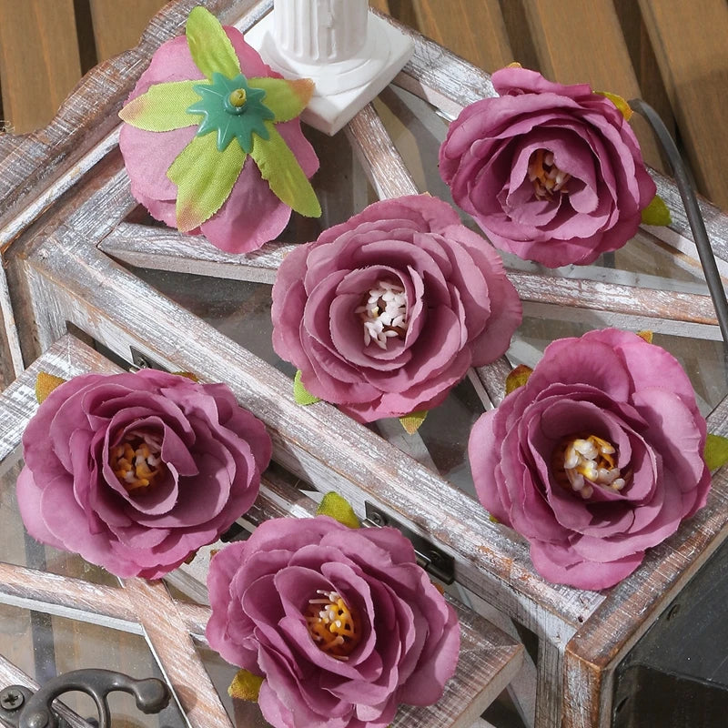 fleurs roses artificielles soie décoration mariage maison bouquets fleurs réalistes pétales doux