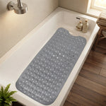 tapis douche antidérapant lavable machine tapis bain texturé trous ronds moderne noir blanc gris