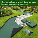 tapis protection sol jardin imperméable vert foncé noir paysagiste aménagement allée couverture plantes fleurs