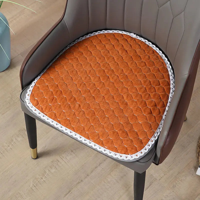 coussin chaise quilté moderne fibre polyester coton géométrique noir gris orange bleu