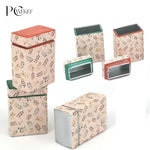 boîtes bijoux imprimé floral doré beige vert rouge classique opacité métal