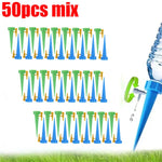 arrosage gouttelettes kit plantes auto arrosage bleu vert bouteille plastique valve ajustable modernes pratique