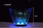 seau bouteilles transparent moderne clips lumineux led rechargeable via usb