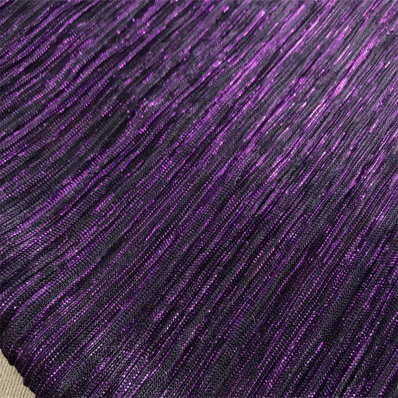 ruban plissé brillant polyester moderne élégant bleu gris rose violet blanc