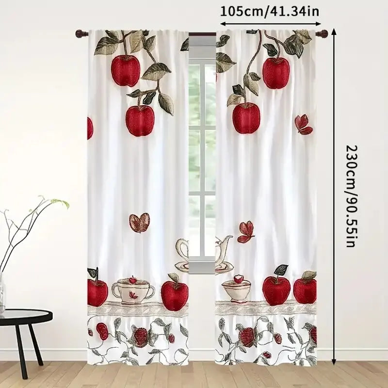 rideau blanc motif appliques classique 105x230cm polyester moderne chambre salon