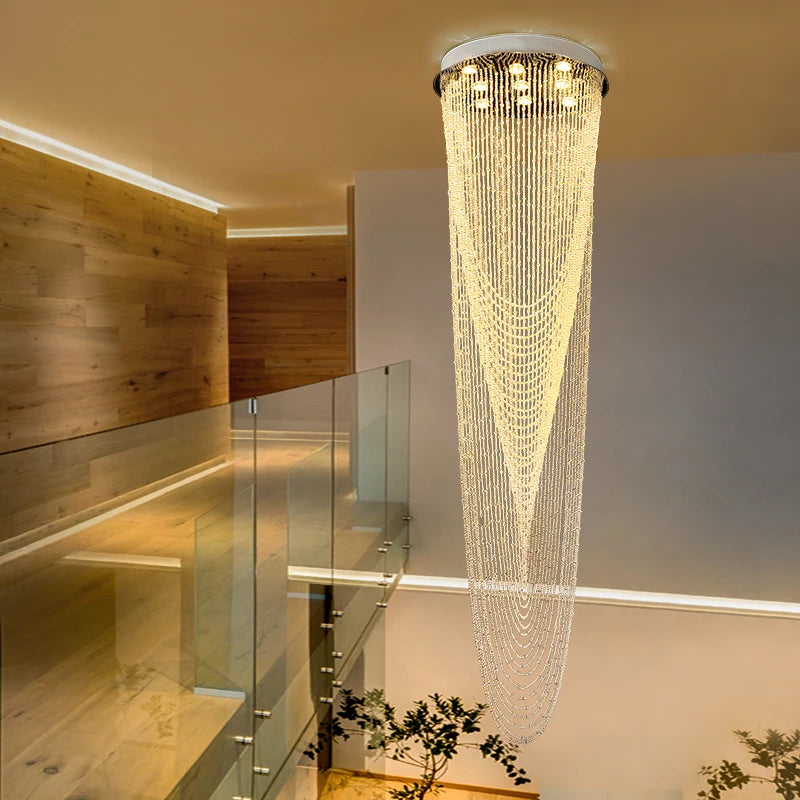 lustre moderne verre chrome plié blanc doré semi encastrée lumière led 6000k 3000k