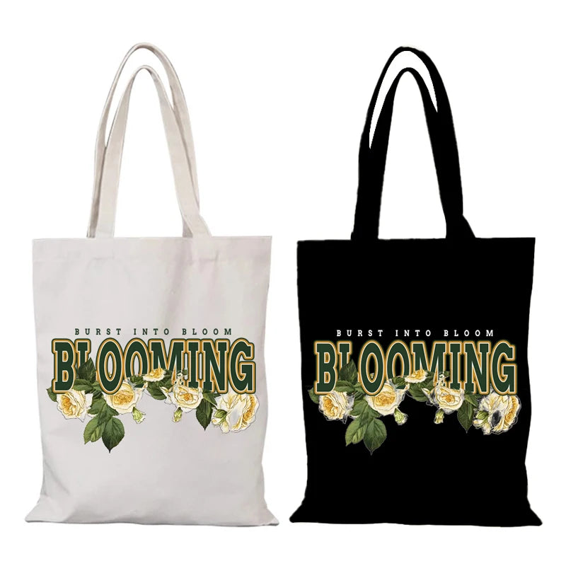 sac main sac bandoulière toile fleurs décontracté sac provisions plage