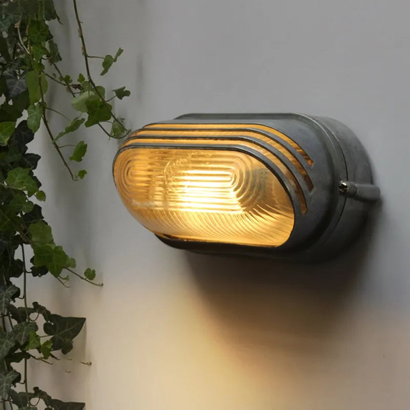 lampe murale moderne vintage gris métallisé doré rayures horizontales e27 led 220v 110v 90