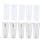 clips papier argenté blanc translucent simple moderne métal haute qualité bricolage maison accessoire