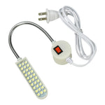 lampe led machine coudre blanc diodes moderne flexible base magnétique interrupteur rotatif