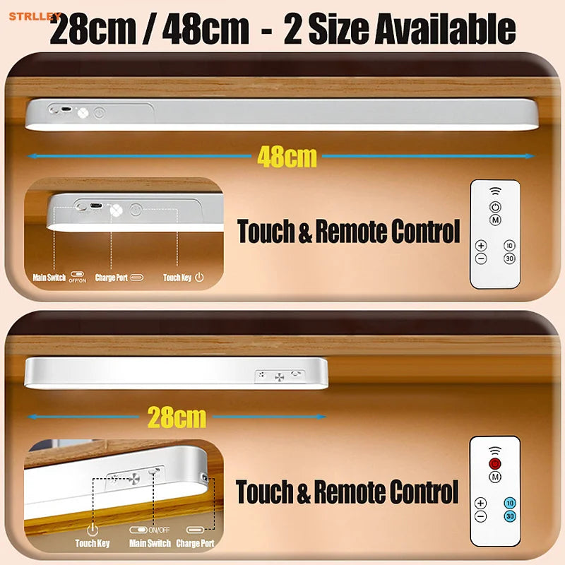 lampe led moderne rechargeable télécommande interrupteur tactile 28 48 cm blanc adjustable