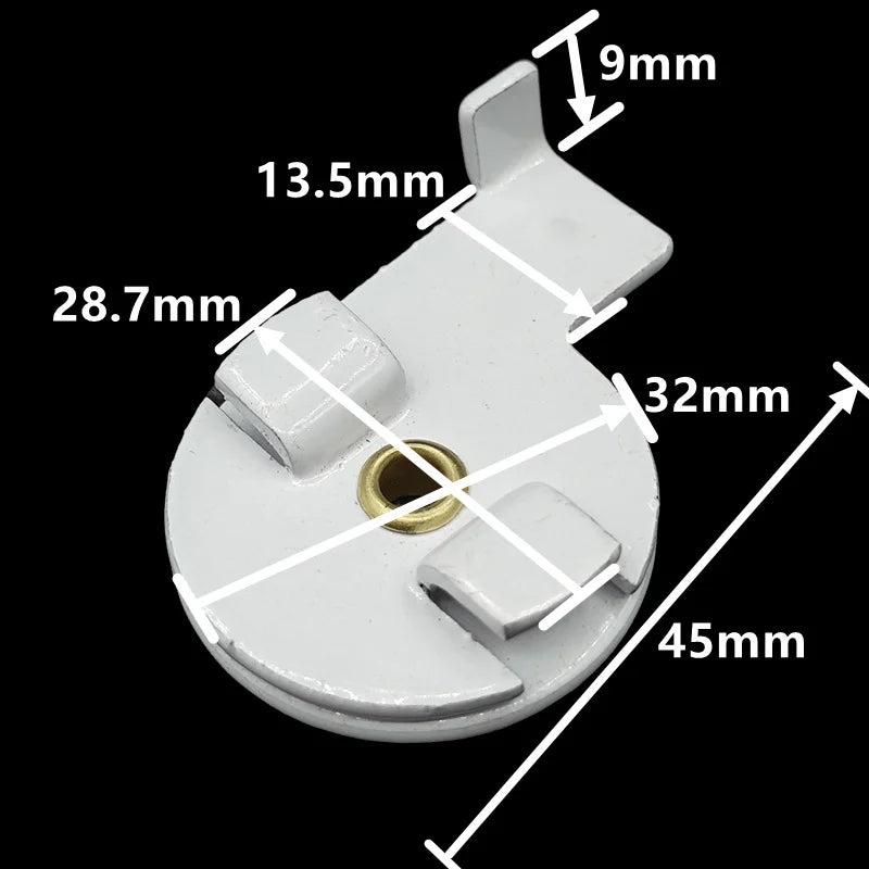 support motorisé blanc moderne rideau actuateur fixation 9mm 13.5mm 28.7mm 32mm 45mm