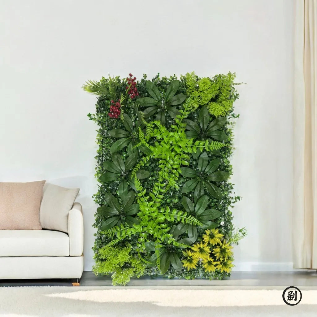 plantes artificielles murales feuilles fleurs herbes modernes extérieures différentes couleurs naturelles