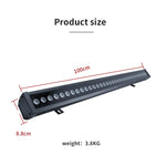 lampe murale noire moderne effet scène rgb led 36v dmx contrôle affichage professionnel
