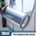 rideau porte transparent pvc moderne 30cm large vis fixation hiver étéUsageId:678
