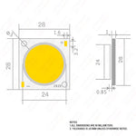 puce led cob ronde haute puissance blanc chaud neutre froid projecteur moderne