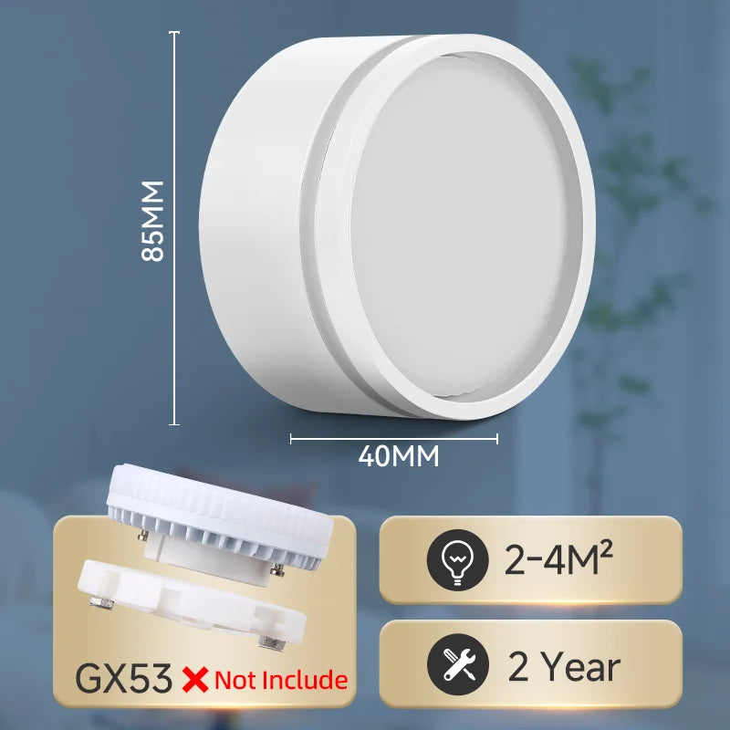 Downlight led moderne noir blanc surface flux lumineux 249 2000 vissant aluminium