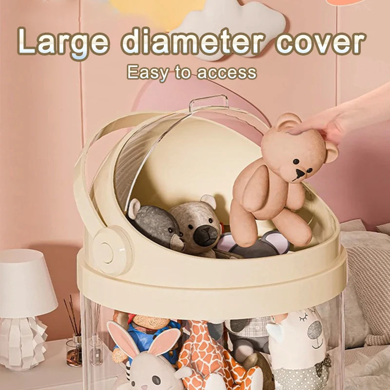 boîtes rangement jouets transparentes moderne rose clair pliables multifonctions organisation enfants storage zipper toy