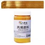 peinture acrylique métallique pigment or argent bronze 300ml art chinois restauration bouddha toile verre