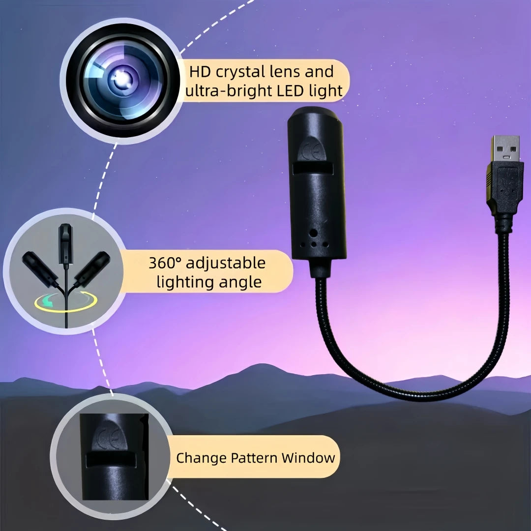 projecteur led planetaire images celestes lampe lune eclairement bleu violet projecteur usb lentilles interchangeables