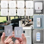 crochet adhésif transparent moderne kitchenette salle bain organisateur hooks self adhésif transparent