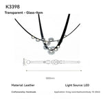 lustre suspension moderne minimaliste noir transparent doré globes organiques chambre salon
