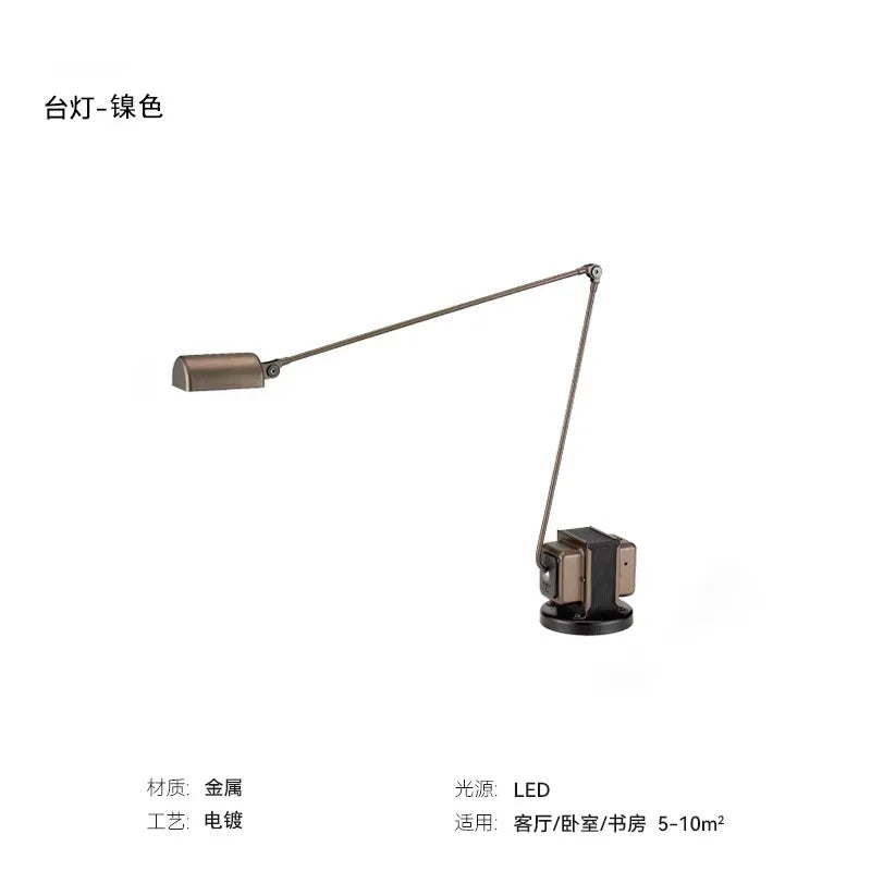 lampe moderne noir led base solide câble éclairage 10 15m² flux 249 2000 lumens