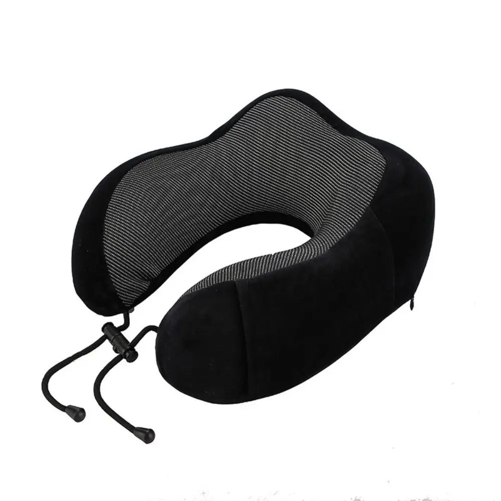coussin voyage confortable gris noir bleu rose ergonomique mousse mémoire forme doux ajustable
