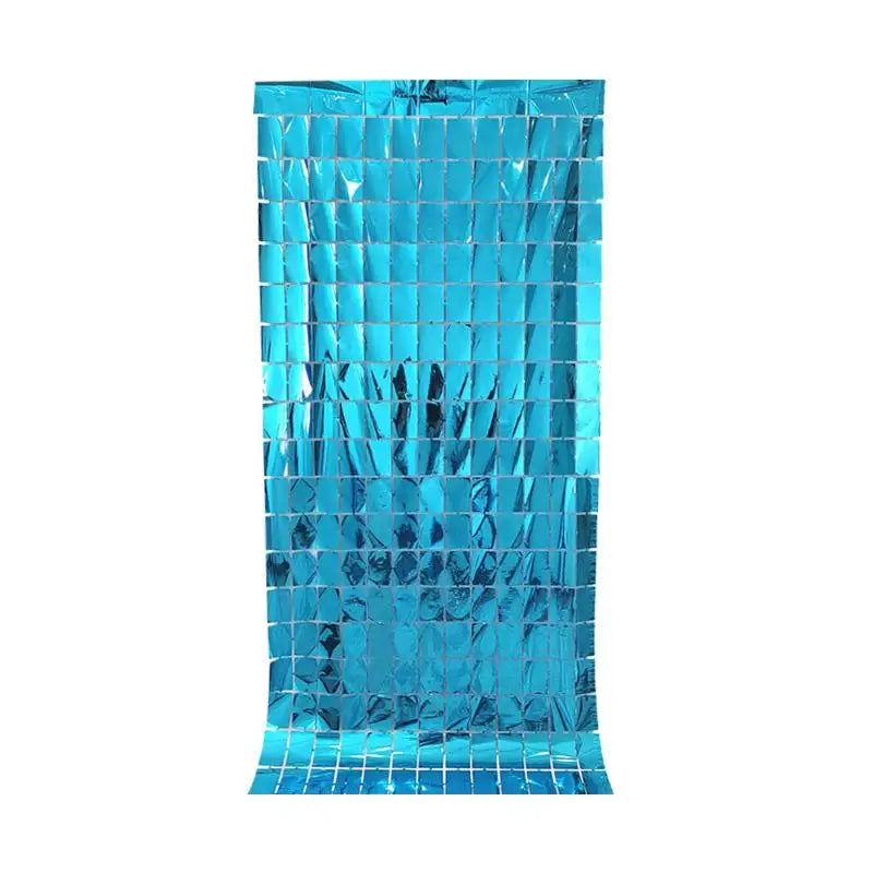 rideau pluie soie bleu rouge rose vert violet or carreaux miroir moderne festif happy