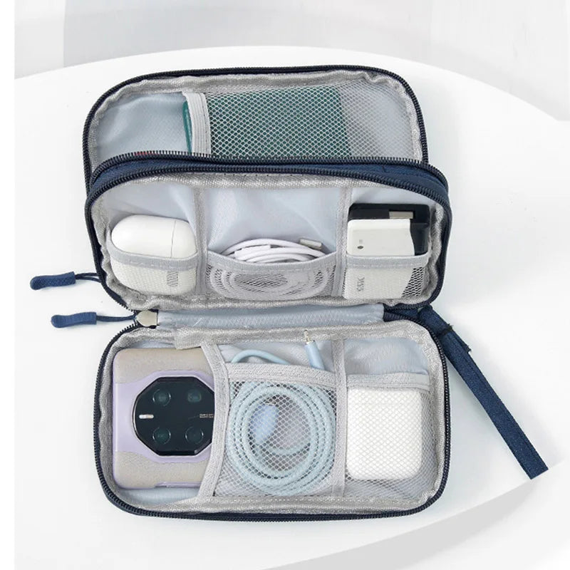 sac main rose pratique toile épaisse réutilisable moderne respectueux environnement chargeur câble usb adaptateur
